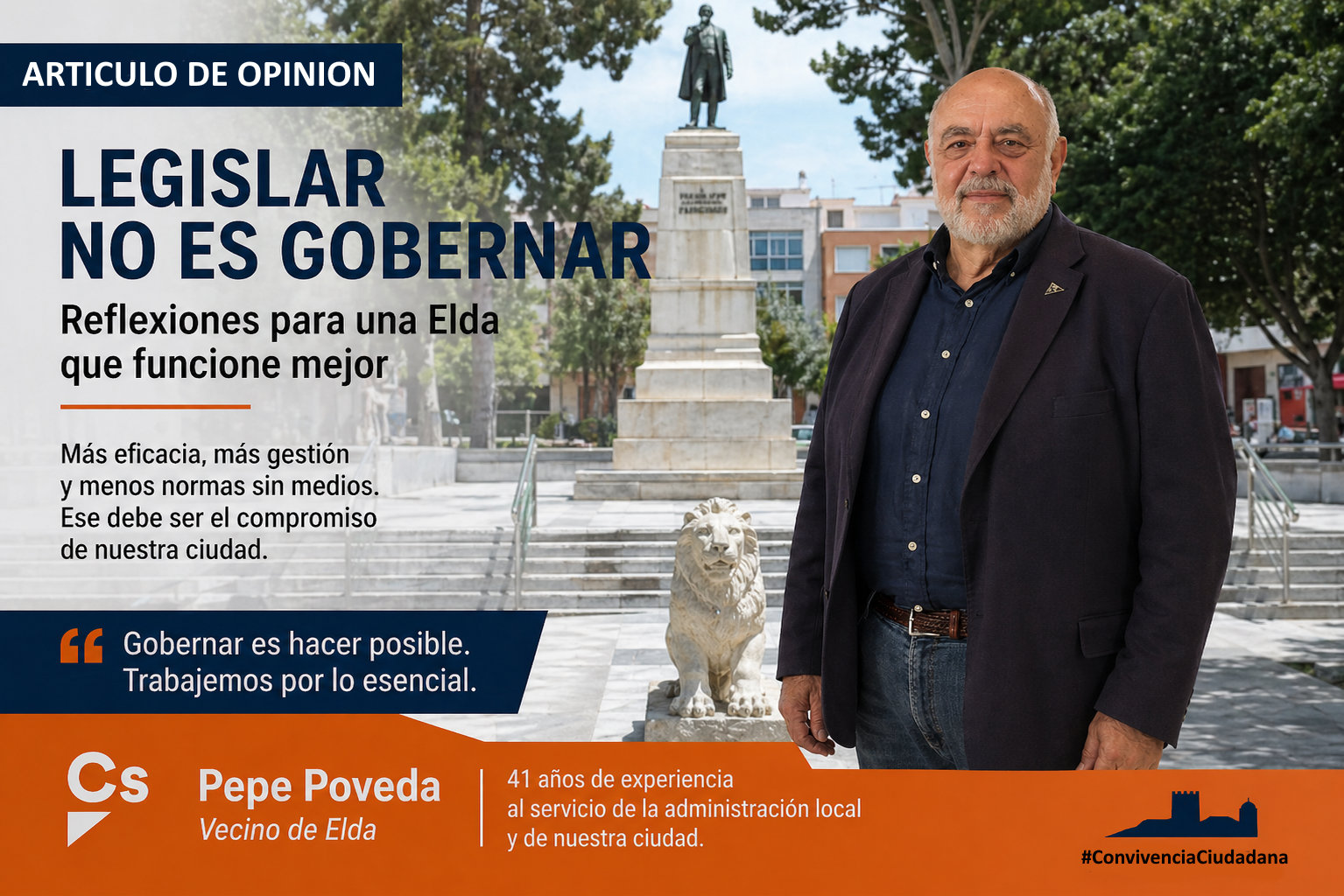 Legislar no es gobernar: lo que de verdad necesita Elda