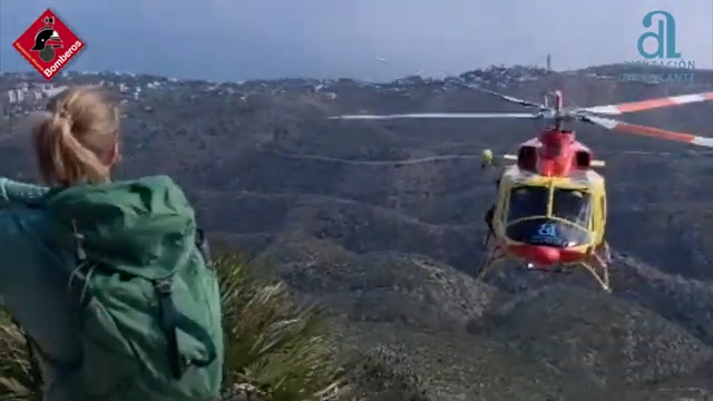 rescate helicóptero Montgó Xàbia senderista herida