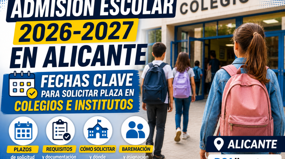 Admisión escolar Alicante 2026 2027