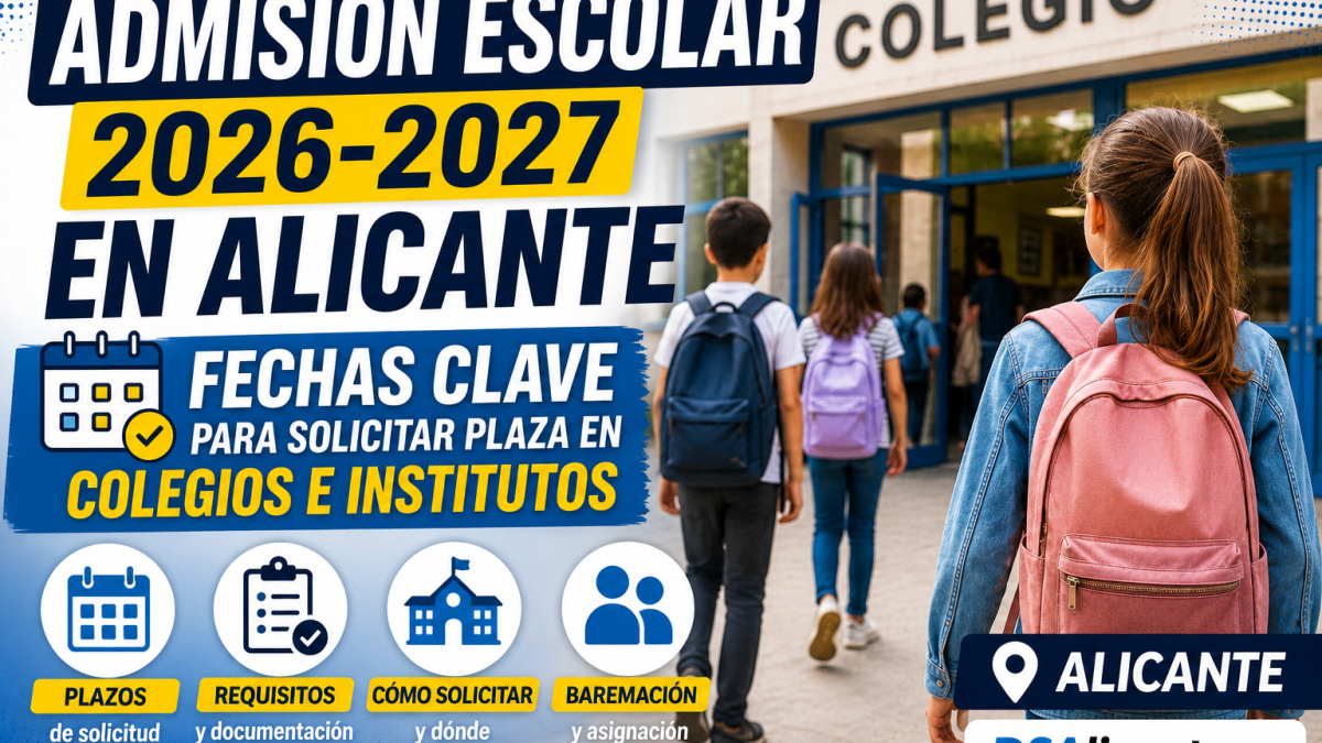 Admisión escolar Alicante 2026 2027