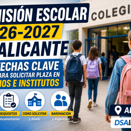 Admisión escolar Alicante 2026 2027