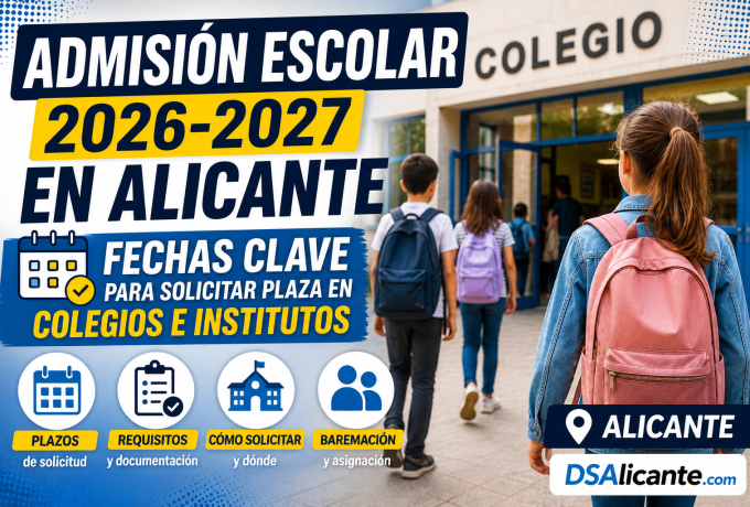 Admisión escolar Alicante 2026 2027