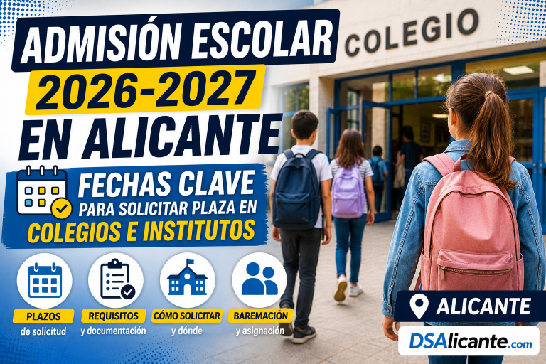 Admisión escolar Alicante 2026 2027