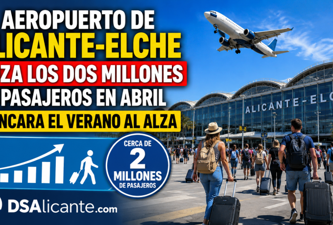 Aeropuerto Alicante-Elche pasajeros abril 2026