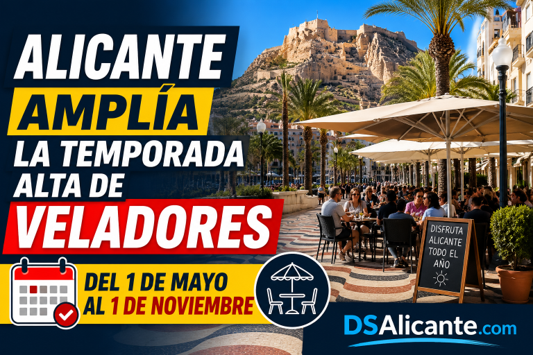 Alicante amplía la temporada alta de veladores