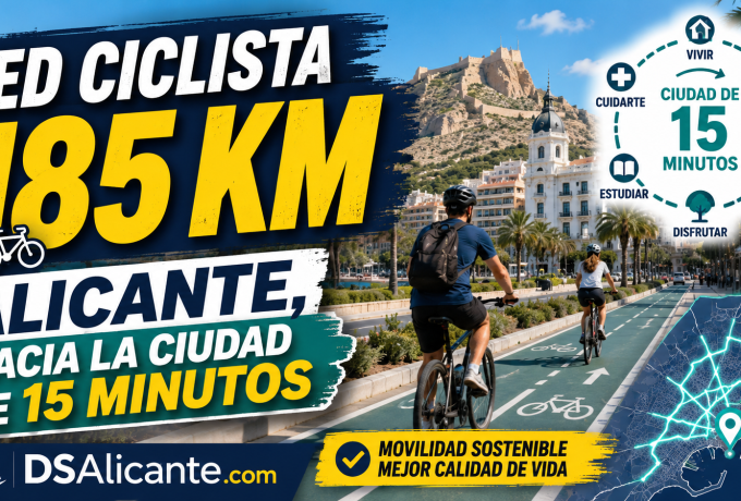 Alicante plantea una red ciclista de 185 km
