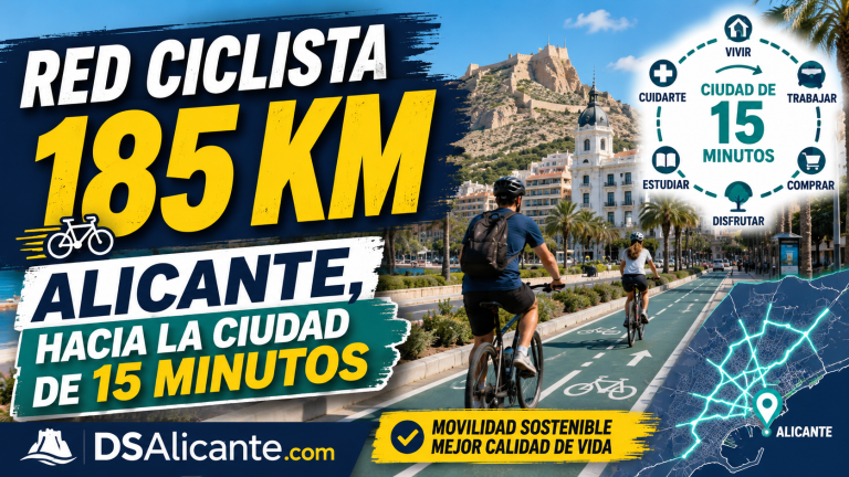 Alicante plantea una red ciclista de 185 km