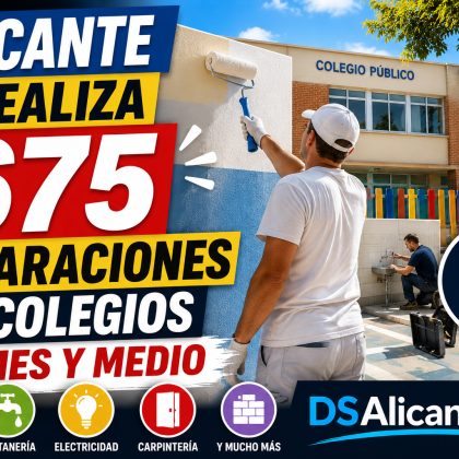 Alicante realiza 675 reparaciones en colegios