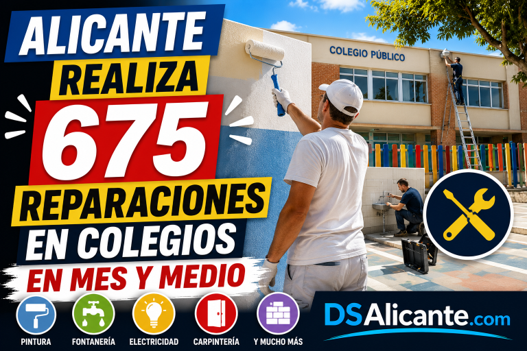 Alicante realiza 675 reparaciones en colegios