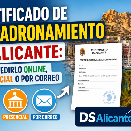 Certificado de empadronamiento Alicante