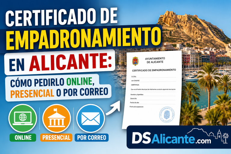 Certificado de empadronamiento Alicante