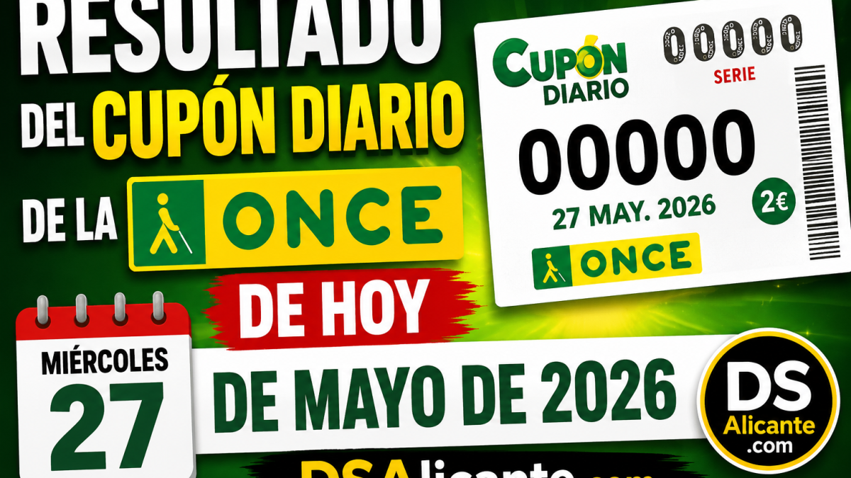 Cupón Diario de la ONCE de hoy, miércoles 27 de mayo de 2026