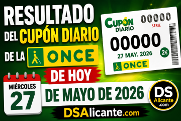 Cupón Diario de la ONCE de hoy, miércoles 27 de mayo de 2026