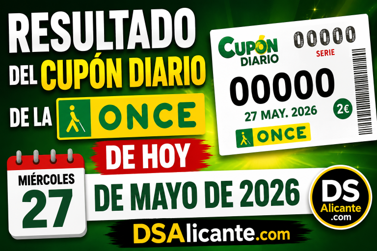 Cupón Diario de la ONCE de hoy, miércoles 27 de mayo de 2026