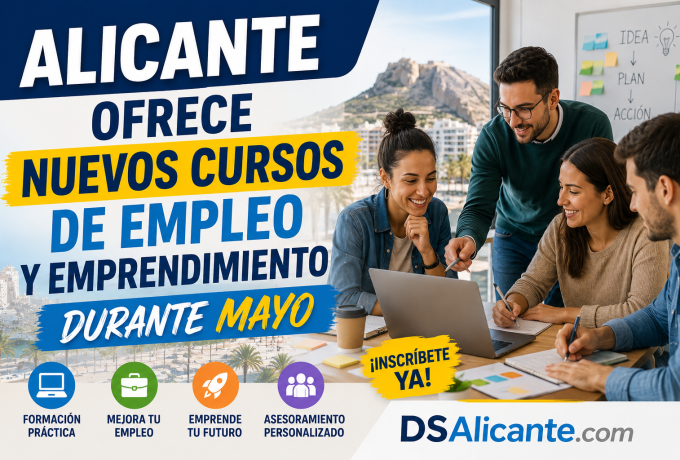 Cursos empleo emprendimiento Alicante mayo 2026