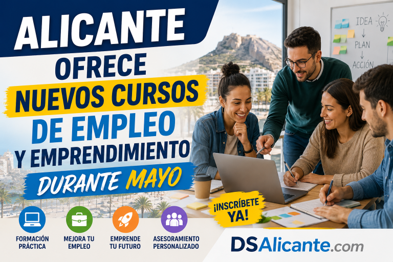 Cursos empleo emprendimiento Alicante mayo 2026