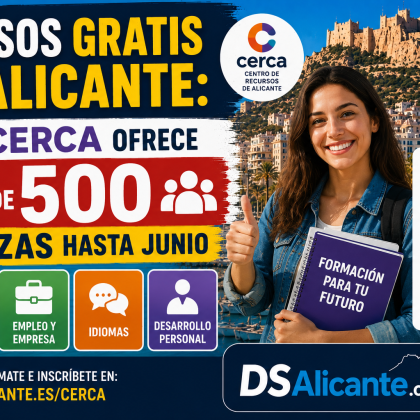 Cursos gratis Alicante Cerca 2026
