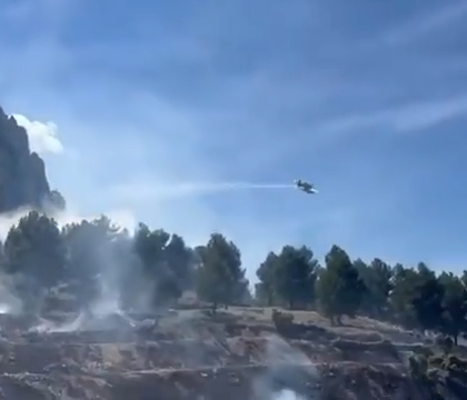 Incendio forestal en Benimantell controlado