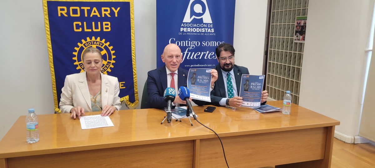 El Rotary Club Alicante 1930 presenta la XVII edición del Premio Balmis 2026