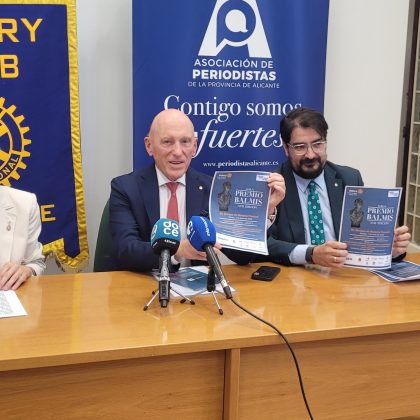 El Rotary Club Alicante 1930 presenta la XVII edición del Premio Balmis 2026