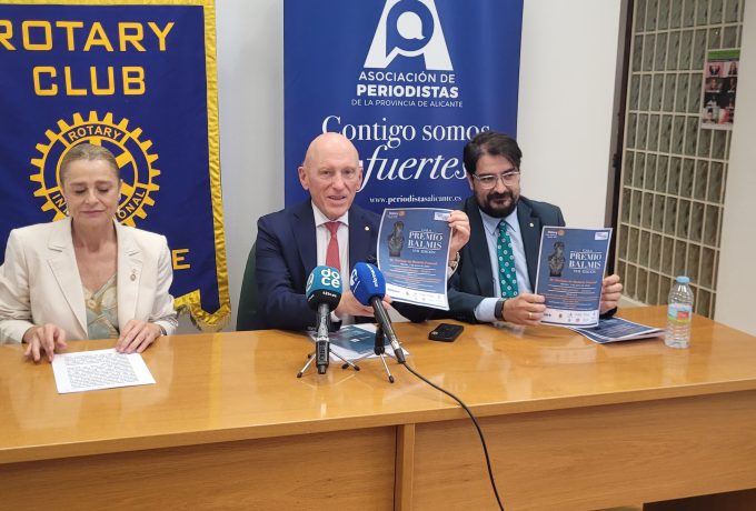 El Rotary Club Alicante 1930 presenta la XVII edición del Premio Balmis 2026