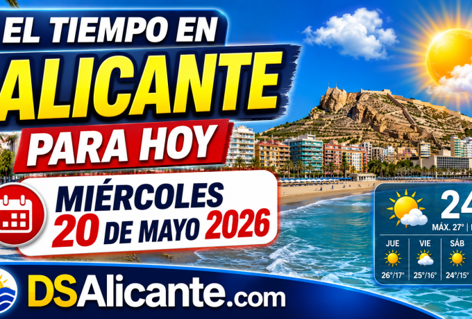 El tiempo en Alicante hoy miércoles 20 de mayo