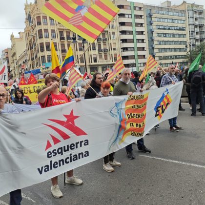 Esquerra Valenciana vuelve a la calle para ser la única fuerza política de izquierdas útil.