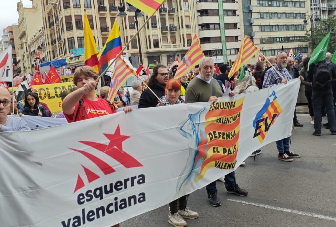 Esquerra Valenciana vuelve a la calle para ser la única fuerza política de izquierdas útil.