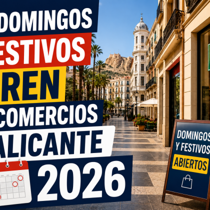 Horarios comerciales Alicante 2026