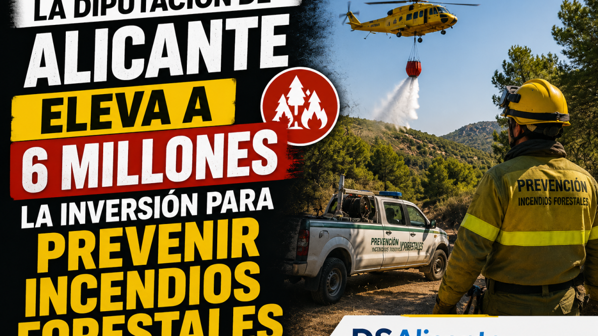 La Diputación de Alicante eleva a 6 millones la inversión para prevenir incendios forestales