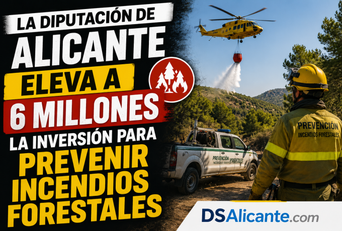 La Diputación de Alicante eleva a 6 millones la inversión para prevenir incendios forestales