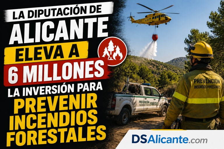 La Diputación de Alicante eleva a 6 millones la inversión para prevenir incendios forestales