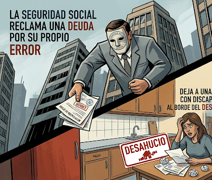 La Seguridad Social reclama una deuda generada por su propio error y deja a una mujer con discapacidad al borde del desahucio