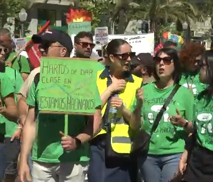 Huelga educativa en Alicante: coste para docentes