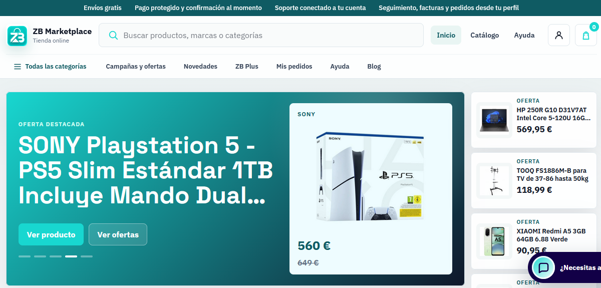 ZB Marketplace refuerza su apuesta por la tecnología con catálogo web y aplicación en Play Store