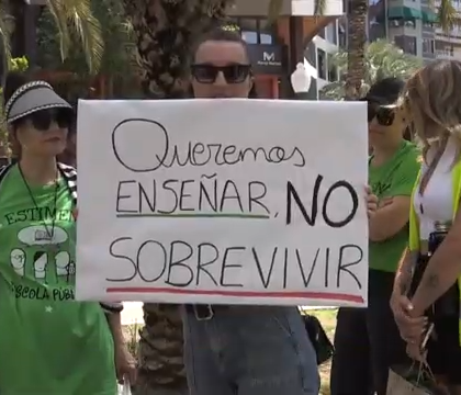 Huelga educativa en Alicante y Comunitat Valenciana