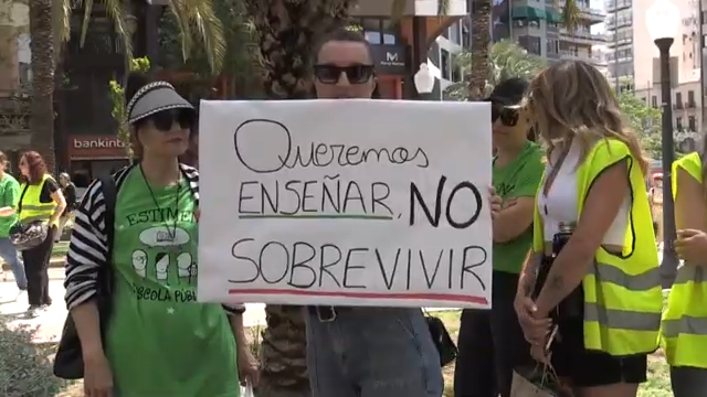 Huelga educativa en Alicante y Comunitat Valenciana
