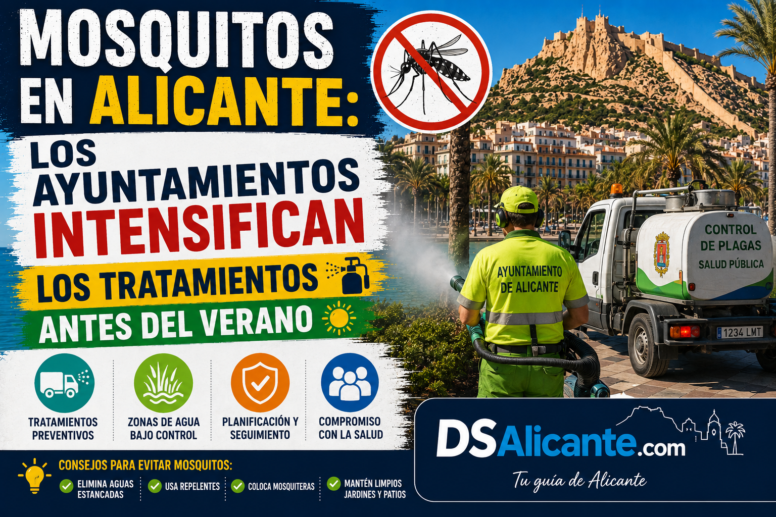 Mosquitos en Alicante verano 2026