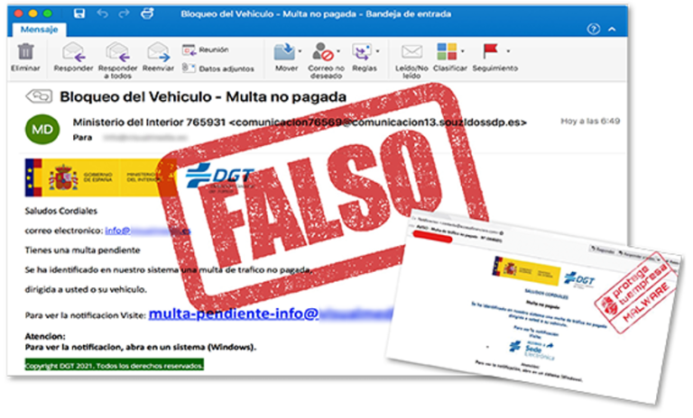 El SMS de una multa pendiente de la DGT que no debes abrir
