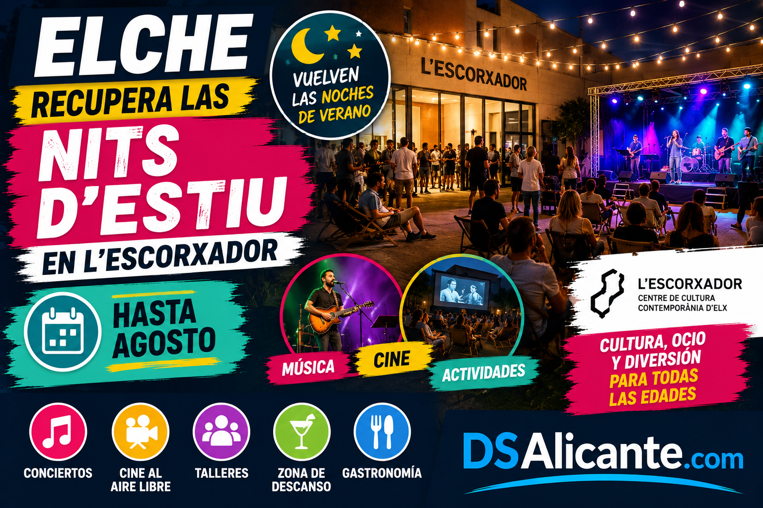 Nits d’Estiu Elche 2026 en L’Escorxador