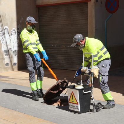Novelda mantiene activa la campaña anual de control de plagas en alcantarillado y edificios públicos