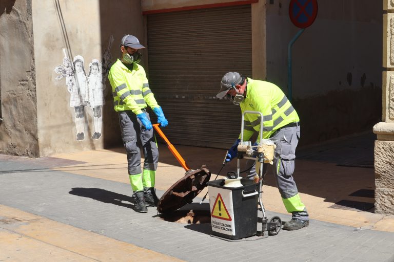 Novelda mantiene activa la campaña anual de control de plagas en alcantarillado y edificios públicos