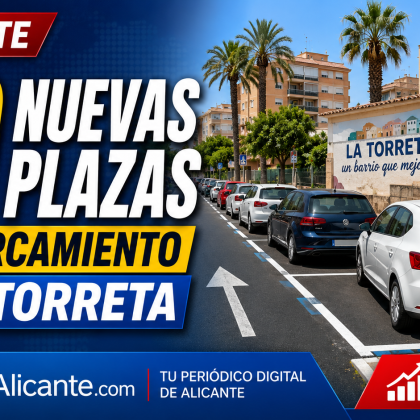 Nuevas plazas de aparcamiento en La Torreta Alicante