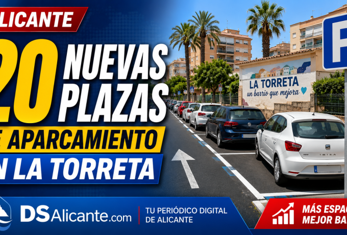 Nuevas plazas de aparcamiento en La Torreta Alicante