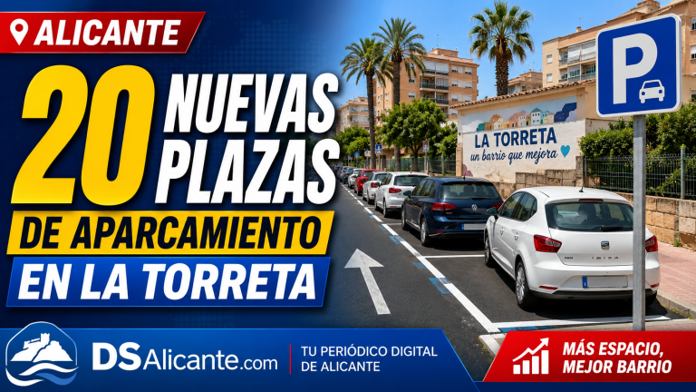 Nuevas plazas de aparcamiento en La Torreta Alicante