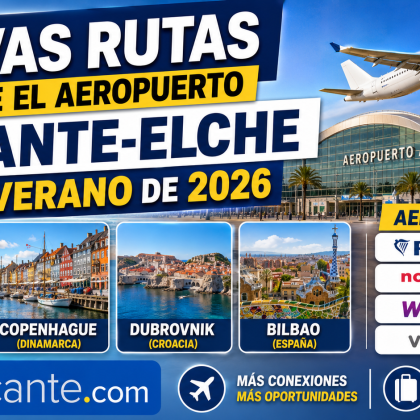 Nuevas rutas aeropuerto Alicante-Elche 2026