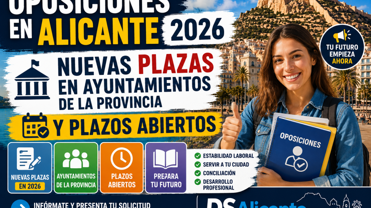 Oposiciones Alicante 2026 plazas ayuntamientos