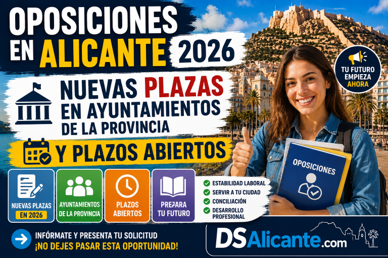 Oposiciones Alicante 2026 plazas ayuntamientos