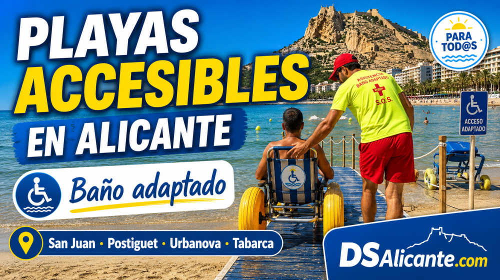 Playas accesibles Alicante baño adaptado
