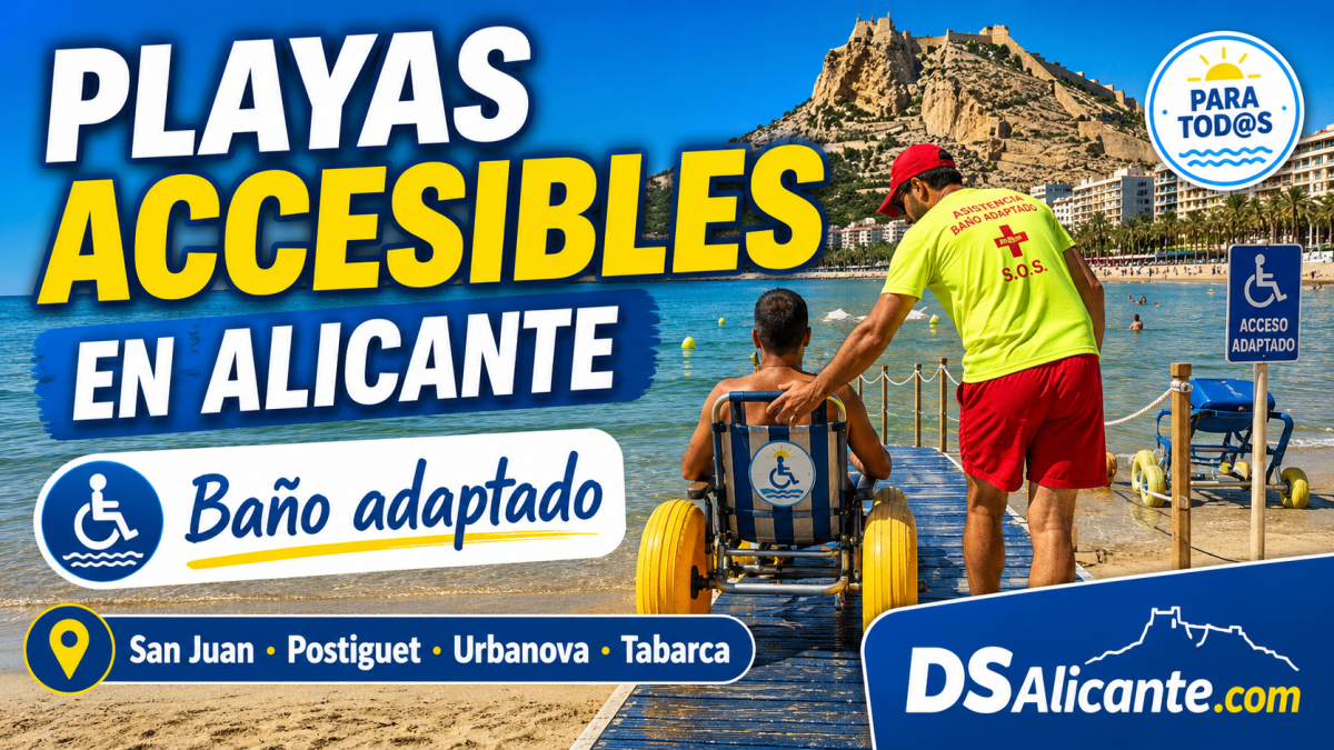 Playas accesibles Alicante baño adaptado